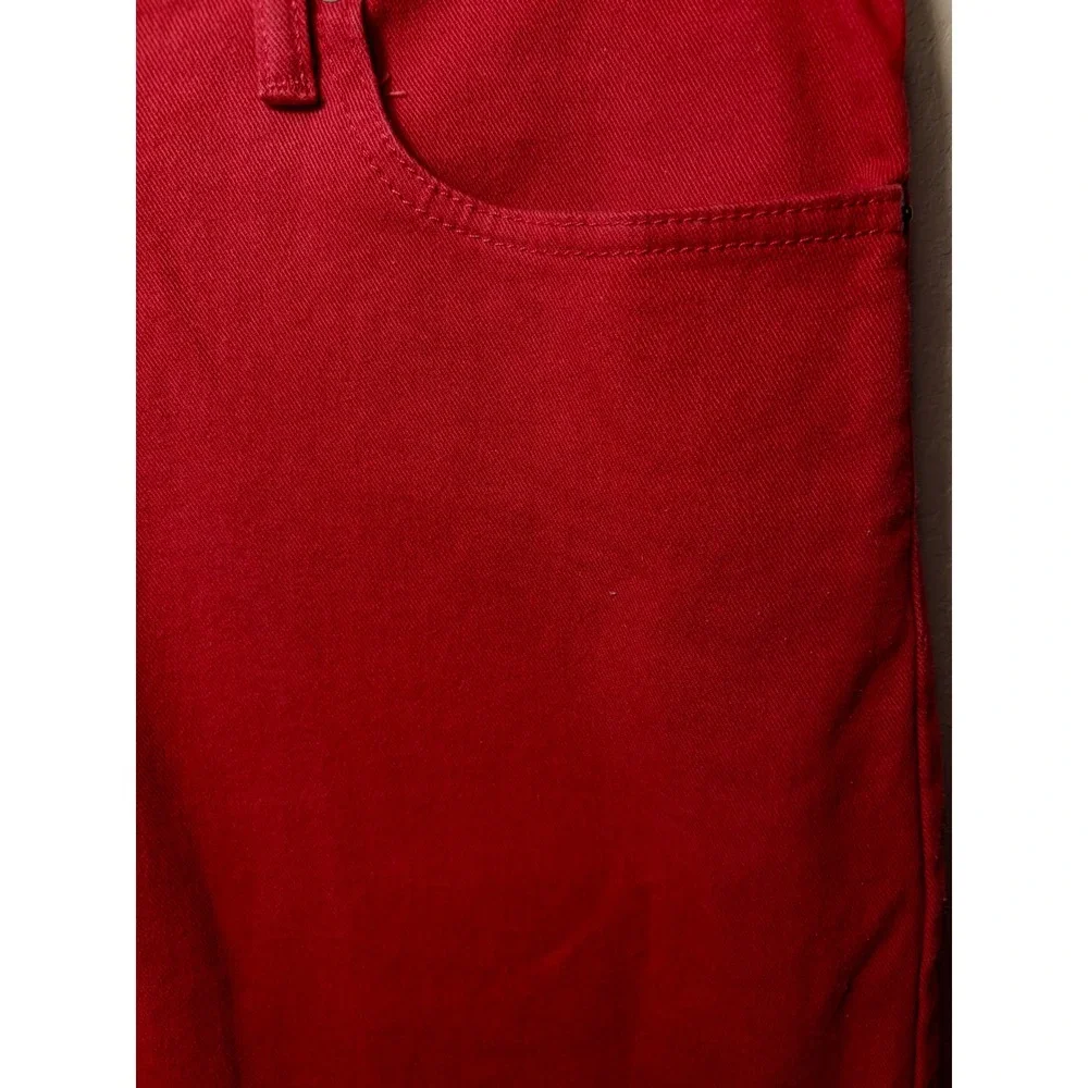 Levis 569 Loose Straight Red Denim Shorts Mens 34 Relaxed Fit Streetwear Skate